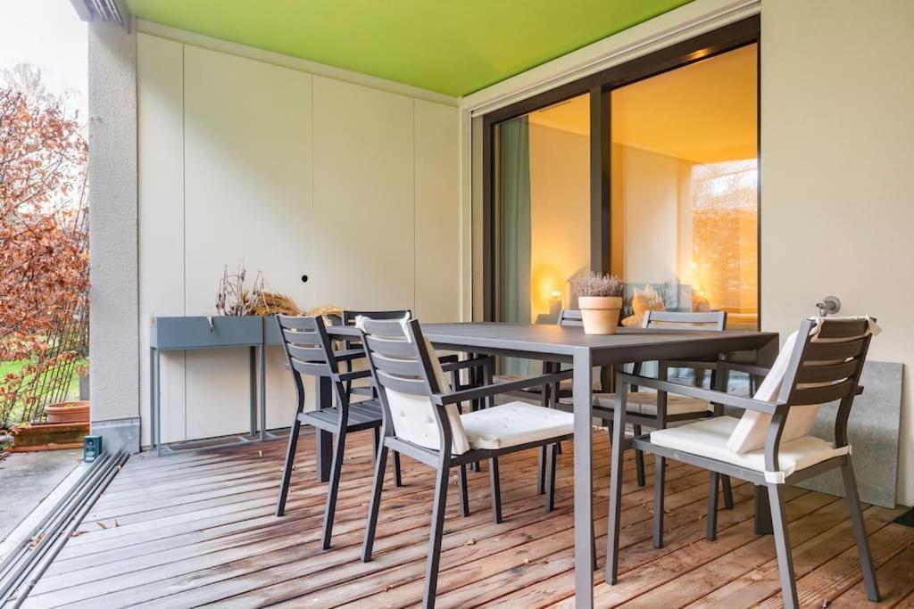 Luxus Wohnung Mit Garten Zurique Exterior foto